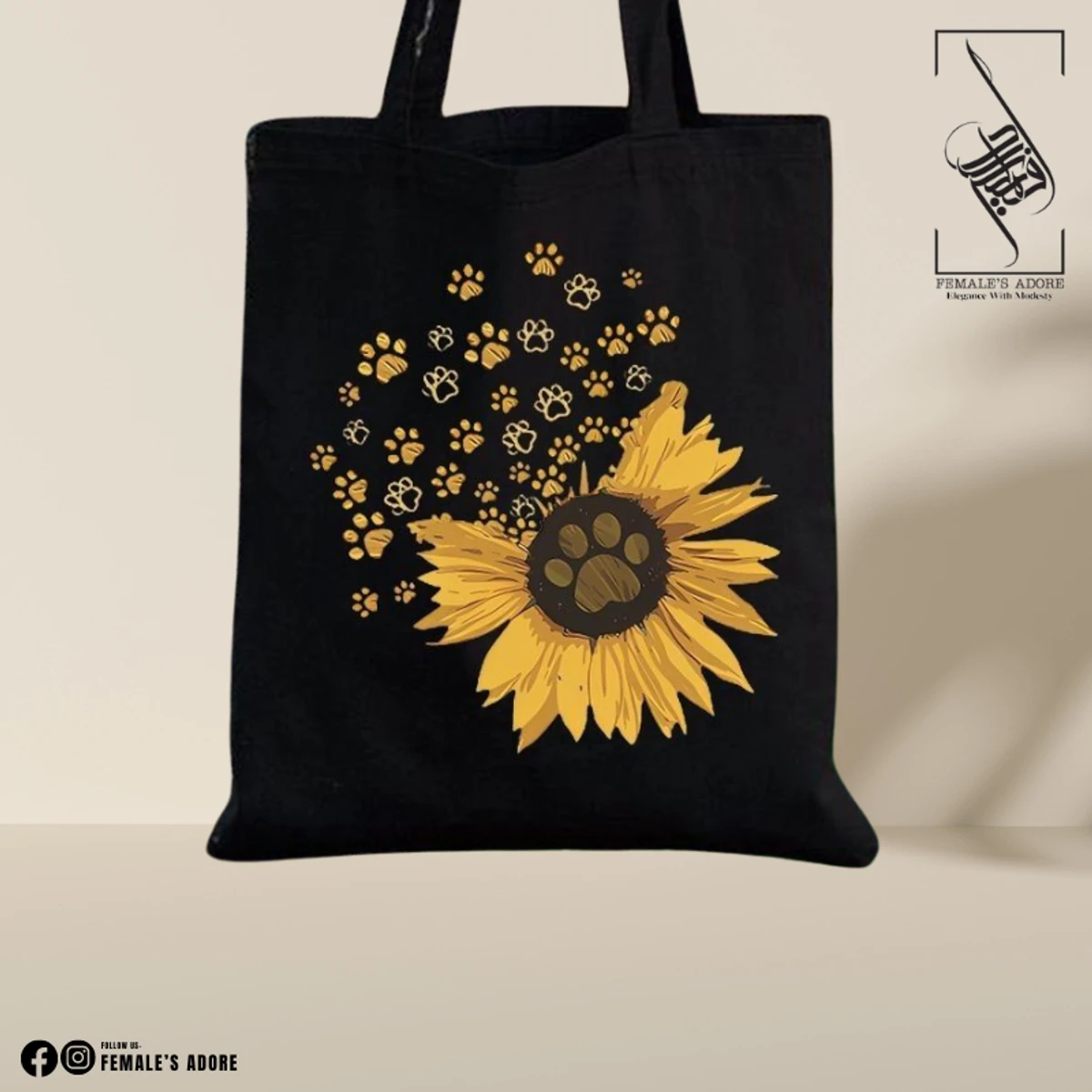 CANVAS TOTE BAG - SUN FLOWER