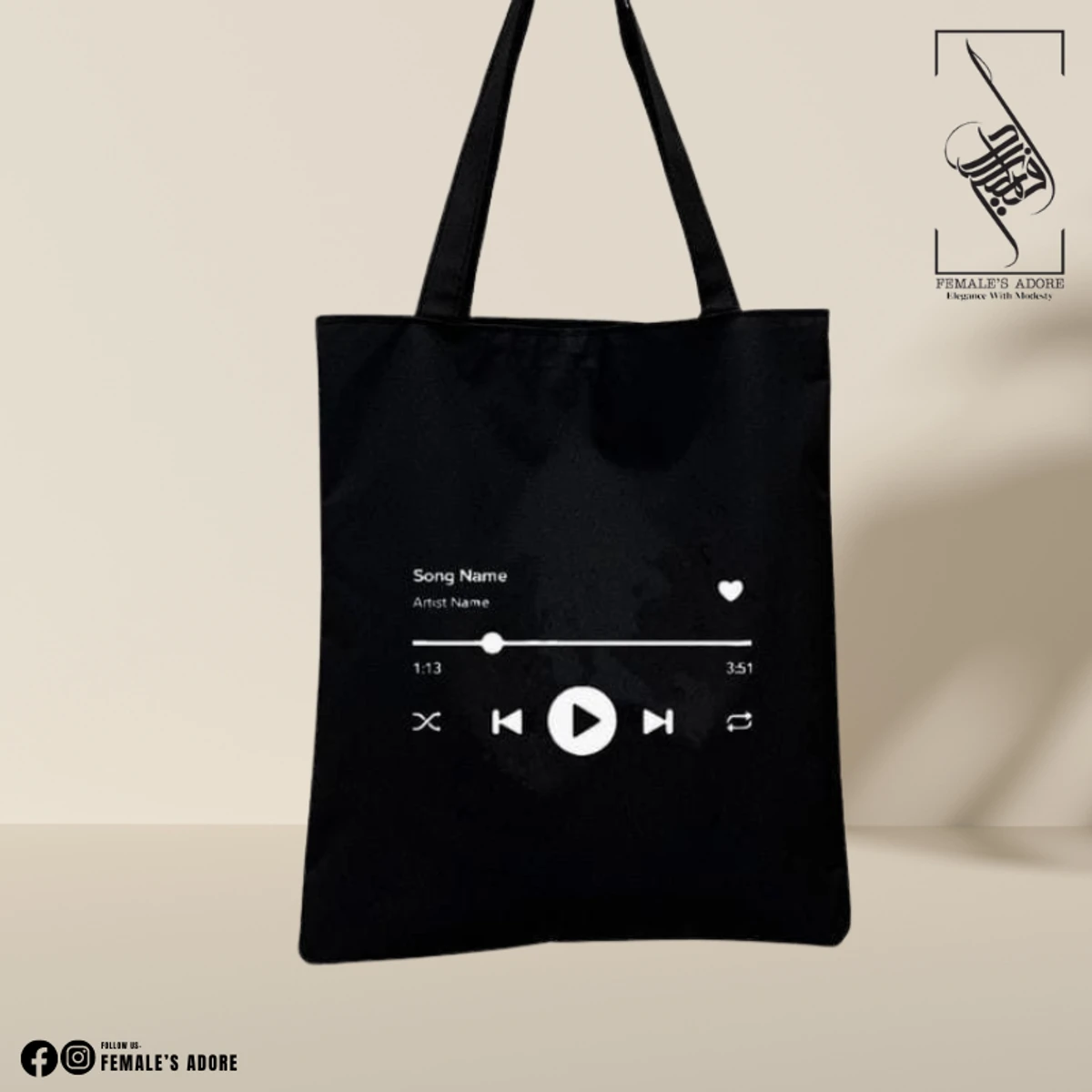 CANVAS TOTE BAG - MUSIC