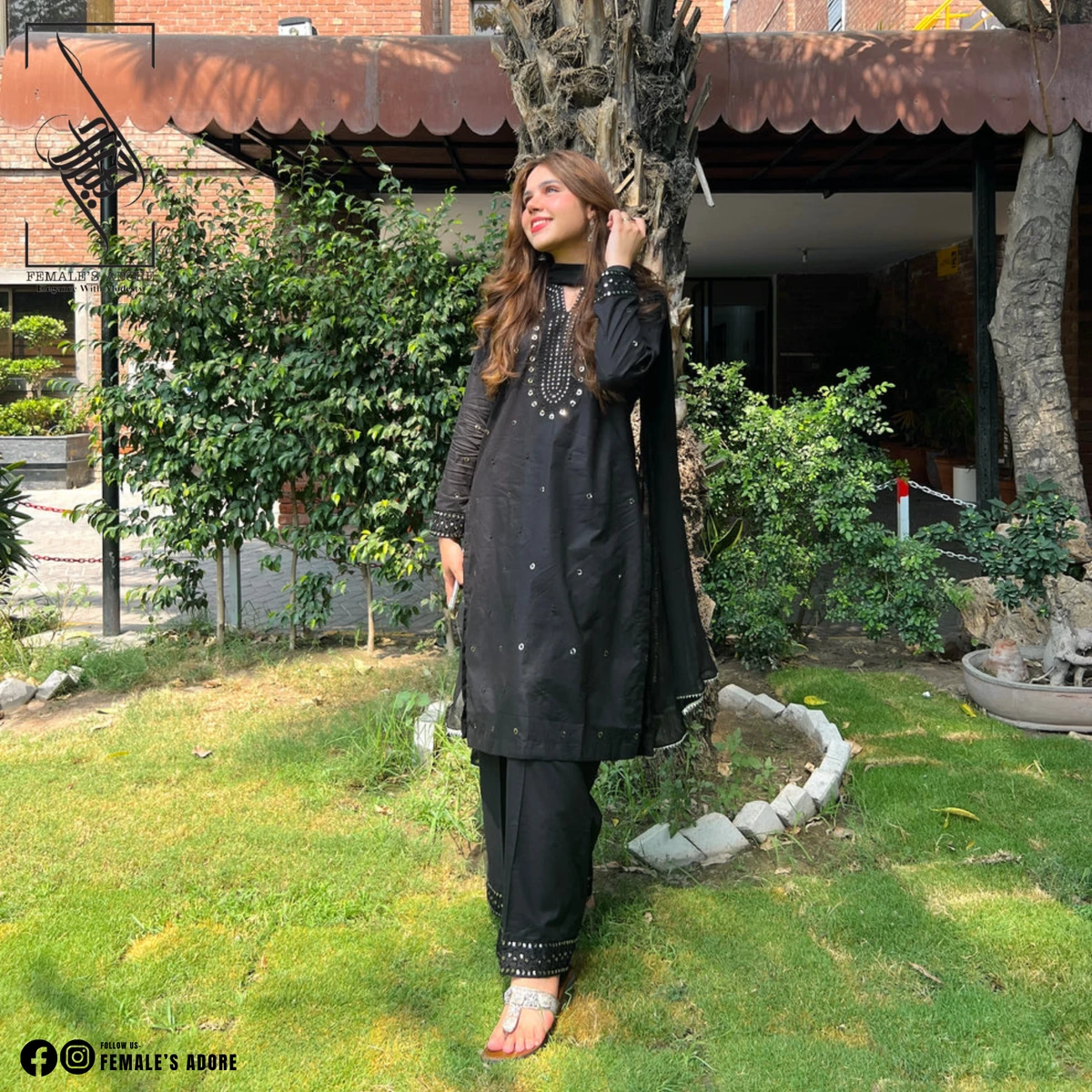 Black Aurora | Sitara Work 3PCS SET