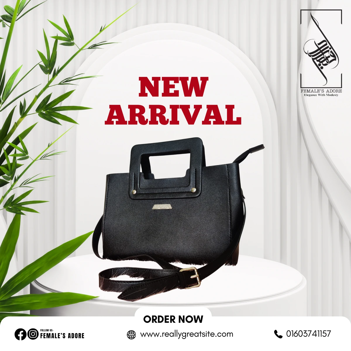 CLASSIC HANDLE BAG | BLACK