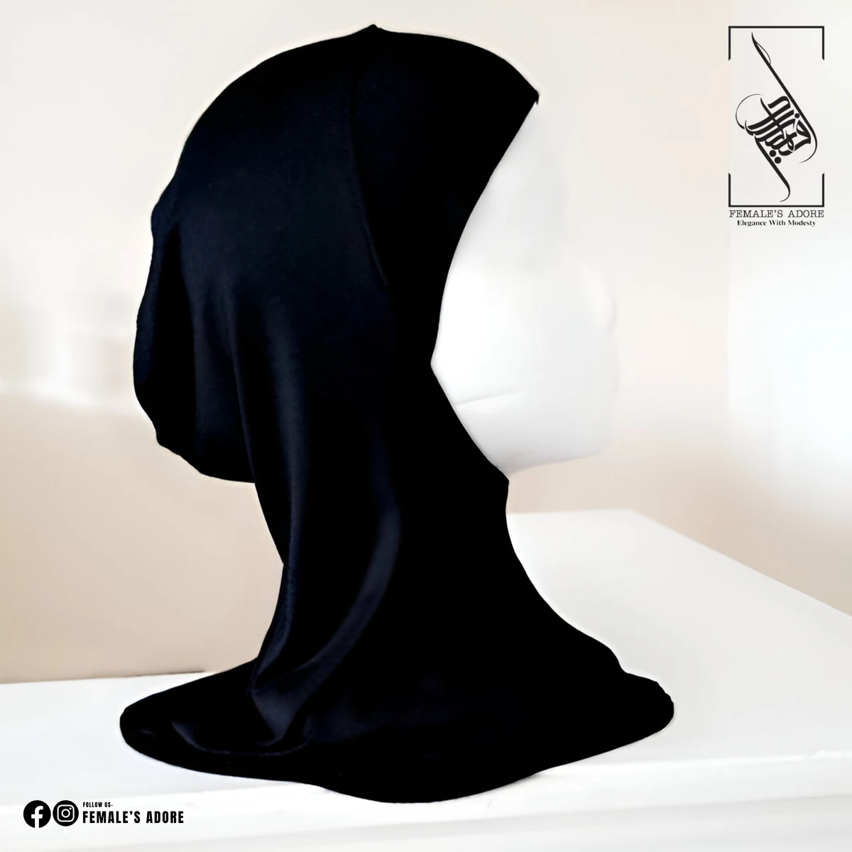 BLACK NINJA HIJAB CAP