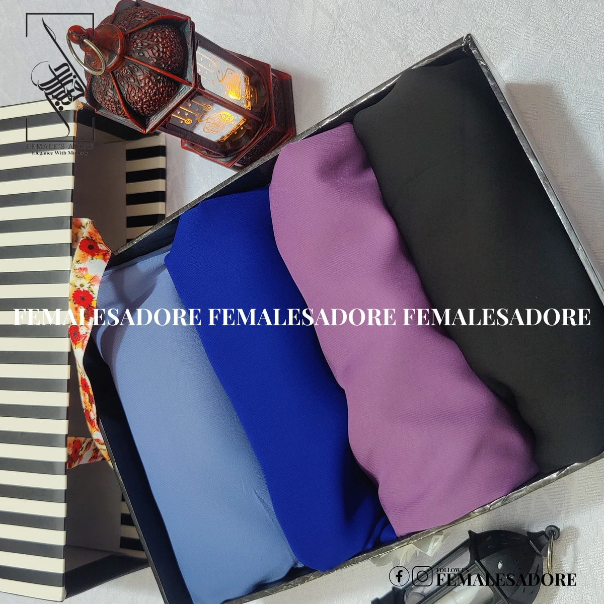 PREMIUM HIJAB BOX MOSS CREPE 72/30 INCH